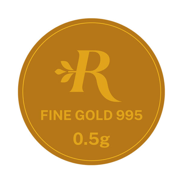 MINTED GOLD COINS 995  - 0.5 GRAM