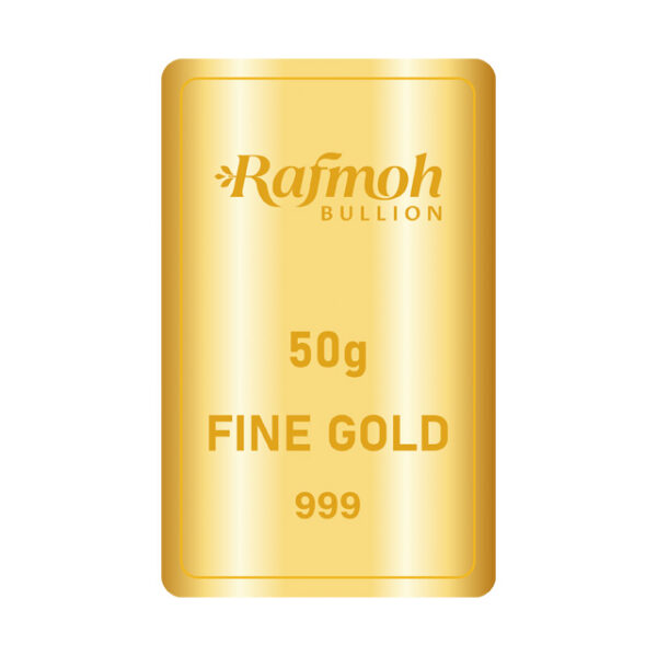 MINTED GOLD BARS 999 - 50 GRAM